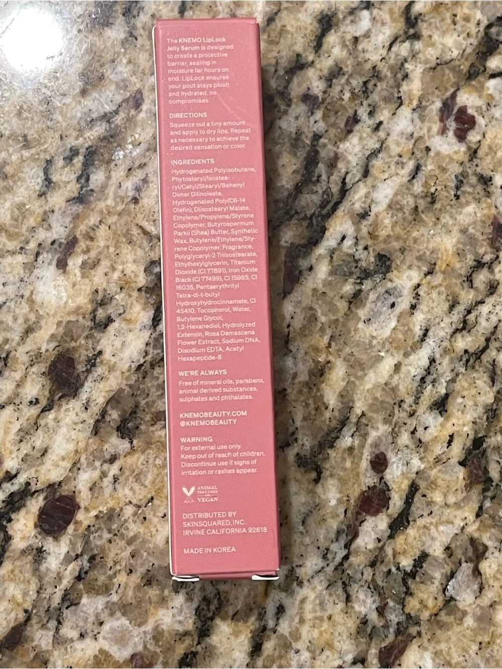 KNEMO Liplock Jelly Serum - Pink Flan